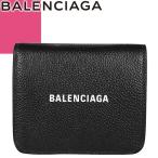 バレンシアガ BALENCIAGA 財布 二つ折り財布 小銭入れ付き キャッシュ フラップ コイン&カードホルダー レディース メンズ 黒 ブラック 594216 1IZ4M