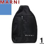 マルニ MARNI バッグ ボディバッグ M01634 M00TJ レディース ロゴ 刺繍 ナイロン ブランド 軽量 軽い きれいめ 大きめ 黒 ブラック