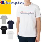 チャンピオン Champion Tシャツ スクリプト ロゴ ティー メンズ 半袖 USA ブランド 大きいサイズ クルーネック 丸首 ロゴ プリント おしゃれ 白 黒