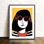 You rock illustration Print A3 アート ポスター  LOFT STUDIOS（UK)  北欧 リビング Pop Art Poster