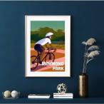 北欧 アートポスター オシャレ 部屋 リッチモンドパーク イラスト Richmond Park A3