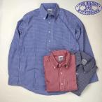 送料無料 BAGGY 【バギー】 長袖 ギンガムチェック ブロードクロス ボタンダウンシャツ　長袖シャツ 大きいサイズ 【LL・3L】 対応 メンズ(男性用)