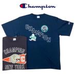 送料無料 CHAMPION【チャンピオン】P-TEE 2 Color Flocky Print カラーフロッキープリントTシャツ メンズ(男性用)【smtb-m】