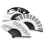 扇子 レディース 女性用 日本製 名入れ 京都「6.5寸MUSIC（ミュージック）扇子　扇子のみ」舞扇堂