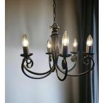 ノアール６灯シャンデリア