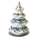 クリスマスツリー (20cm) キャンドルホルダー もみの木 ツェラミカ アルティスティチナ 陶器 クリスマス ツリー ポーリッシュポタリー