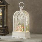 スノーイング ライトランタン スノーマン ミュージック付き 高さ25.3cm / クリスマス 電池 USB 装飾 デコレーション おしゃれ オブジェ 置物 ライトスタンド