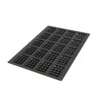 【お取り寄せ 約15日】 シリコマート シリコンフレックス SQ 052 ワッフル 型 スクエア 20個付 シリコン型 | 空焼き 不要