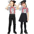 ダルメシアンシャツ キッズ 120 犬 スポット柄 おそろい 集団仮装 親子コーデ