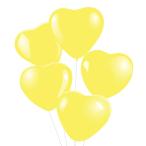 ハートバルーン イエロー 5個入り