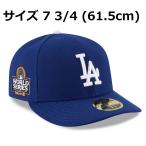 【MS】大谷翔平 2024年 ワールドシリーズ 試合着用モデル ロープロファイル NEW ERA公式キャップ（帽子）7 3/4サイズ(61.5cm) ドジャース