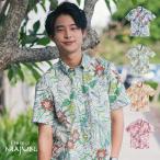かりゆしウェア 沖縄 アロハシャツ MAJUN マジュン かりゆし 結婚式 メンズ半袖シャツボタンダウン 送料/代引手数料無料 カラフルフォレスト