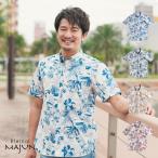 かりゆしウェア 沖縄 アロハシャツ MAJUN マジュン かりゆし 結婚式 メンズ半袖シャツボタンダウン 送料/代引手数料無料 サマークーリッシュ