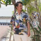 かりゆしウェア 沖縄 アロハシャツ MAJUN マジュン かりゆし 結婚式 メンズ半袖シャツ開襟 送料/代引手数料無料 カラフルフラップ