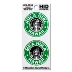 HID Hawaiian стикер HULA HAWAII 2 деталь [ Гаваи / Hawaiian / наклейка / Rainbow / машина сопутствующие товары / american / смешанные товары / машина / водонепроницаемый ]