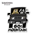  Roo z man стикер [GO! MOUNTAIN черный ][looseman LOOSEMAN стикер водонепроницаемый серфинг Гаваи Surf наклейка запад набережная машина чемодан custom ]