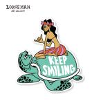  Roo z man стикер [KEEP SMILING][looseman LOOSEMAN стикер водонепроницаемый серфинг Гаваи Surf наклейка запад набережная машина чемодан custom ]