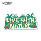  Roo z man стикер [LIVE WITH NATURE(flower)][LOOSEMAN стикер водонепроницаемый серфинг Гаваи Surf наклейка запад набережная машина чемодан custom ]