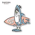  Roo z man стикер [Shark man][looseman LOOSEMAN стикер водонепроницаемый серфинг Гаваи Surf наклейка запад набережная машина чемодан custom ]