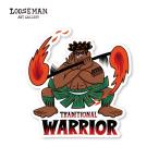  Roo z man стикер [TRADITIONAL WARRIOR][looseman LOOSEMAN стикер водонепроницаемый серфинг Гаваи Surf наклейка запад набережная машина чемодан custom ]