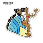  Roo z man стикер [with meow][looseman LOOSEMAN стикер водонепроницаемый серфинг Гаваи Surf наклейка запад набережная машина чемодан custom ]