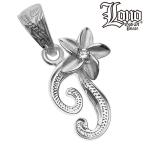 Yahoo! Yahoo!ショッピング(ヤフー ショッピング)ハワイアンジュエリー LONO ロノプルメリアイニシャルペンダント メンズ レディース ハワイアン プレゼント 男性 シルバー シルバー925 ハワイ