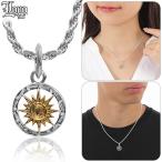 ハワイアンジュエリー ネックレス ペンダント トップ ヘッド シルバー925 真鍮 LONO ロノ サンコイン 太陽 SUN スクロール 波 ブランド ユニセックス