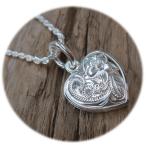 Yahoo! Yahoo!ショッピング(ヤフー ショッピング)LONO ロノ ハワイアンジュエリーネックレス ぷっくりハートが可愛い ペンダントトップ メンズ レディース