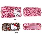 ハローキティヒョウ柄角型ポーチ　サンリオ　ペンケース　 キティ　クロミ　シナモロール　ペンポーチ　多機能ポーチ　メイクポーチ　ポーチ