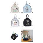 スヌーピー　PEANUTS 保冷巾着トート　 保温　ポケット付　クーラーバッグ　保冷バッグ　ランチトート　バッグ　ランチバッグ　トート