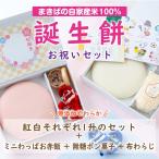 一升餅 誕生餅 ふみもち 1歳お祝い 紅白各1升 赤飯 わらじ 風呂敷 えらびとりカード お名前誕生日入 レシピ 小分け袋付 店頭受取可