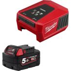 在庫限り　M18 TC-501 LR JP　ｍｉｌｗａｕｋｅｅ　【数量限定】　Ｍ１８　ＴＯＰ−ＯＦＦ　ＵＳＢ−Ｃ　充電器　５．０Ａｈｘ１　キット　JAN：4573592032811