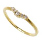 3号ete/エテ V字デザイン ダイヤモンド 計0.03ct リング・指輪 K10ゴールド 0.6g レディース
