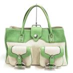 TOFF＆LOADSTONE/トフアンドロードストーン トートバッグ レザー/キャンバス ベージュ レディース