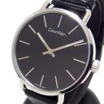 Calvin klein/カルバンクライン EVEN extension イーブンエクステンション K78 211 腕時計 ステンレススチール/レザー クオーツ 黒文字盤 ユニセックス
