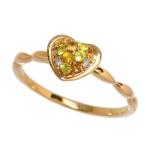 Yahoo! Yahoo!ショッピング(ヤフー ショッピング)10.5号 ハート ダイヤモンド 計0.04ct マルチ石 計0.19ct リング・指輪 K18ゴールド 1.7g レディース