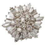 Yahoo! Yahoo!ショッピング(ヤフー ショッピング)6角形 ダイヤモンド ペンダントトップ K18WGホワイトゴールド 1.4g レディース