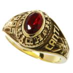 Yahoo! Yahoo!ショッピング(ヤフー ショッピング)10号 カレッジ 赤石 リング・指輪 K10ゴールド 4.3g レディース