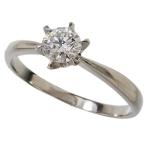 16号 ダイヤモンド(推定F-VS程度) 0.37ct リング・指輪 Pt900プラチナ 3.3g レディース