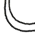 1連 ブラック ダイヤモンド 計20.71ct ネックレス K18WGホワイトゴールド 5.2g 47cm レディース