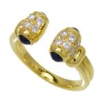 10号 サファイア 計0.73ct ダイヤモンド 計0.25ct リング・指輪 K18ゴールド 4.7g レディース