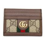 GUCCI/ Gucci GG футляр для карточек off .tia523159 футляр для карточек GGs шкив m парусина бежевый / черное дерево унисекс 