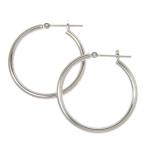 Yahoo! Yahoo!ショッピング(ヤフー ショッピング)フープ ピアス Pt900プラチナ 1.5g ユニセックス