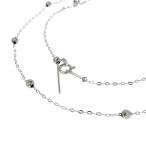 Yahoo! Yahoo!ショッピング(ヤフー ショッピング)カットボール ネックレス K18WGホワイトゴールド 1.5g 46cm レディース