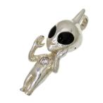 Yahoo! Yahoo!ショッピング(ヤフー ショッピング)宇宙人/エイリアン/グレイ/地球外生命体 日清カップヌードル キャンペーン懸賞 ダイヤモンド 0.10ct 黒石 ペンダントトップ シルバー925 8.7g