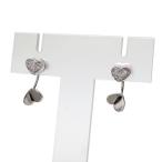 ★★最終特価品STAR JEWELRY/スタージュエリー ハート スタッド ダイヤモンド 計0.03×2ct ピアス K18WGホワイトゴールド 3.6g レディース