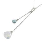 Yahoo! Yahoo!ショッピング(ヤフー ショッピング)SWAROVSKI/スワロフスキー ラインストーン クリスタル（青・透明） ネックレス メタル 6.9g 42cm レディース