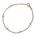 Yahoo! Yahoo!ショッピング(ヤフー ショッピング)アコヤ真珠（ベビーパール） 約4.0〜4.1mm程度 ブレスレット K18ゴールド 1.7g 17cm レディース