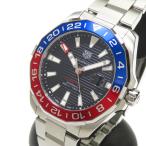 TAG HEUER/タグホイヤー アクアレーサー キャリバー7 GMT WAY201F.BA0927 腕時計 ステンレススチール 自動巻き/オートマ ブラック文字盤 ブルー/レッド メンズ