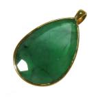 Yahoo! Yahoo!ショッピング(ヤフー ショッピング)雫型 エメラルド ペンダントトップ K18ゴールド 1.8g レディース